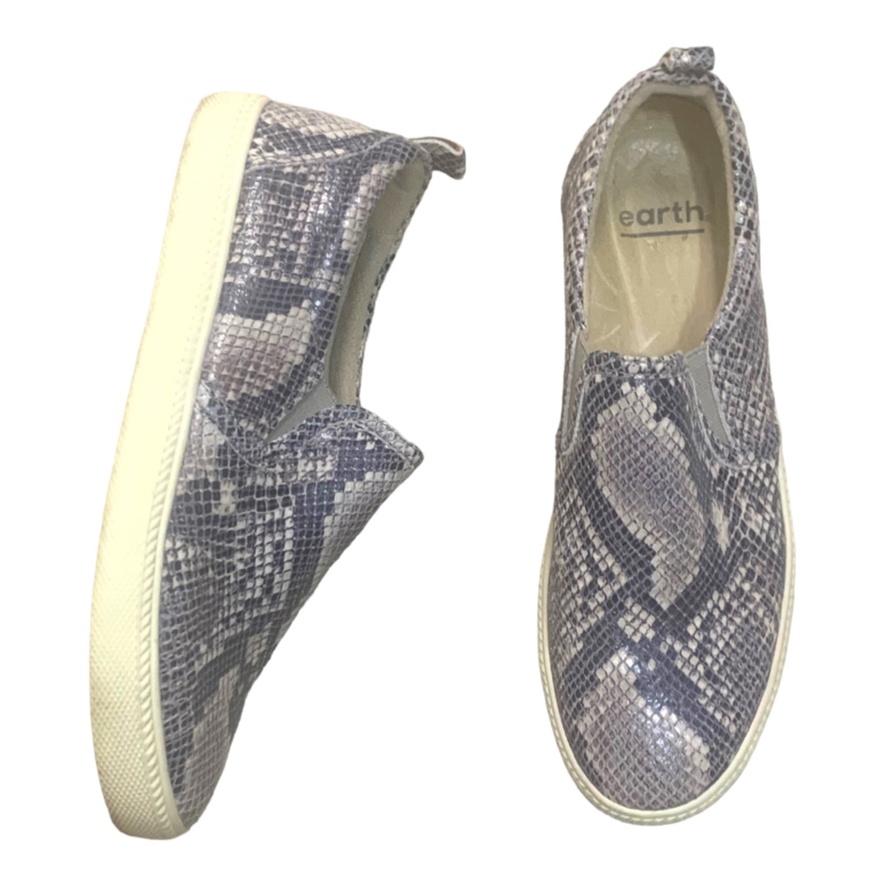 Earth Zen Groove Taupe Multi Shiny Python Sz9 Euc - image 3